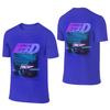 Initial D Neon Ae86 Salt Style Reversible Tshirt Light Minimalism Lazy Feeling Cotton Tee