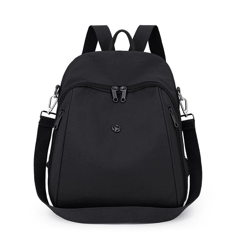 Einfarbiger Damenrucksack Große Kapazität Reiserucksack Leichte Nylontasche