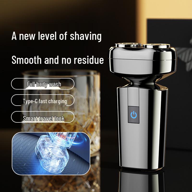 Portable Dual Head Alloy Electric Shaver for Men, Smart & Silent, Fully Washable