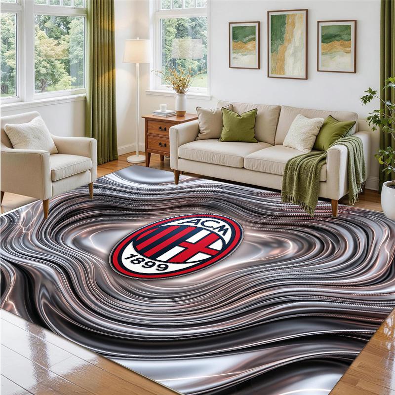 AC Milan Design Crystal Velvet Rug Soft Decorative Mat for Bedroom Entrance