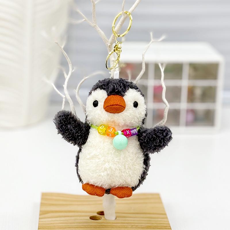 

Милый маленький пингвин кулон плюшевая игрушка кукла мультфильм школьный портфель подвесной орнамент брелок кукла 11Cm