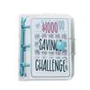 PVC $1000 Money Savings Challenge Binder Button Closure Cash Envelope Wallet Planners  Kids