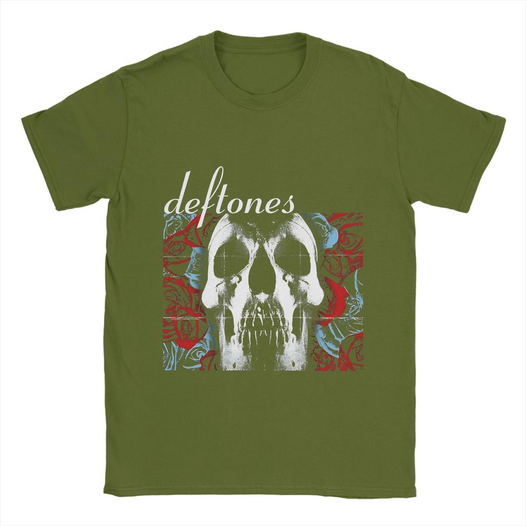D-Deftones  Men T Shirt  Funny Tee Shirt Short Sleeve Round Collar T-Shirt Pure Cotton 6XL Clothes