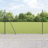 vidaXL Hexagonal Fence Grey 1.5 X 10 M Steel 3353635