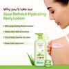 Mamaearth Aloe Refresh Hydrating Body Lotion 400ml | Lightweight Non-Sticky Moisturizer for Soft Smooth Skin