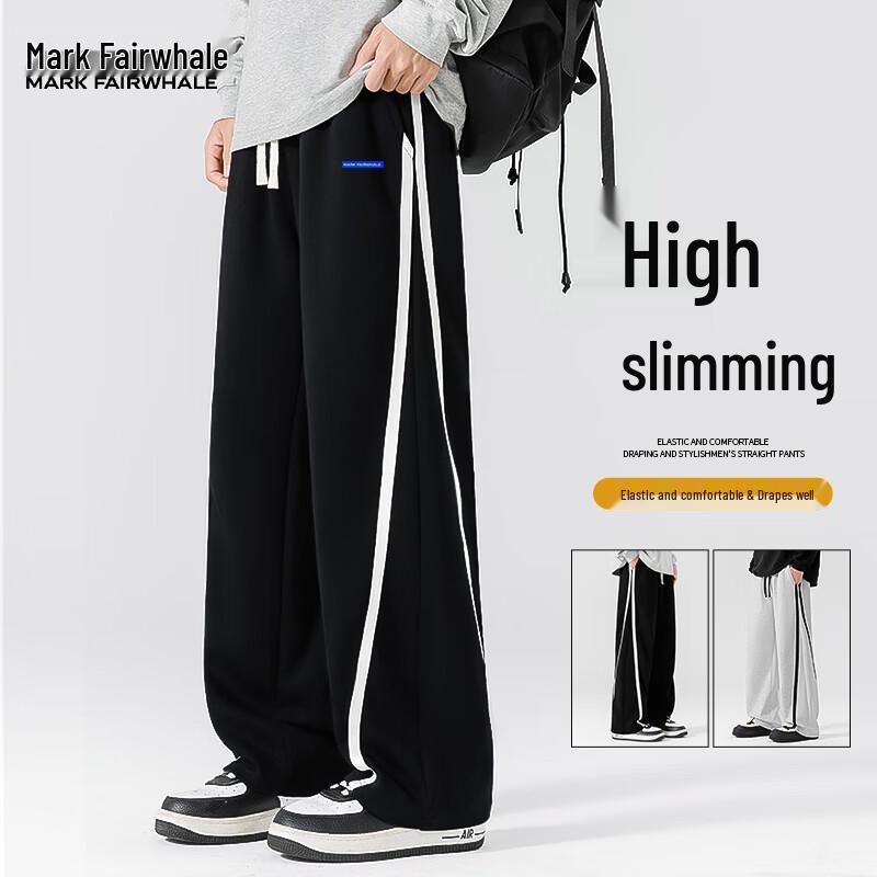 Mark Fairwhale Men's Loose Straight-Leg Casual Pants