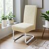 1/2pcs Dining Room Chair Covers Stretch Solid Color Seat Slipcovers Jacquard Wedding Chairs Cover Protector for Cafe Bar Home