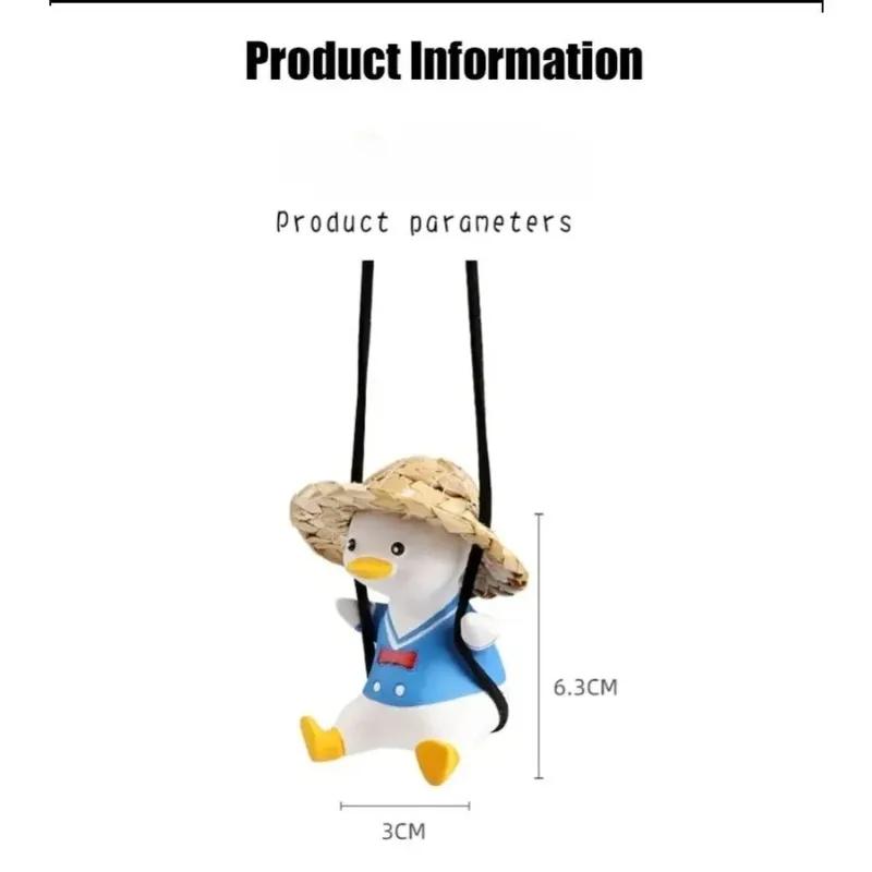 Car Rearview Mirror Swing Duck Car Hanging Piece Navy Duck