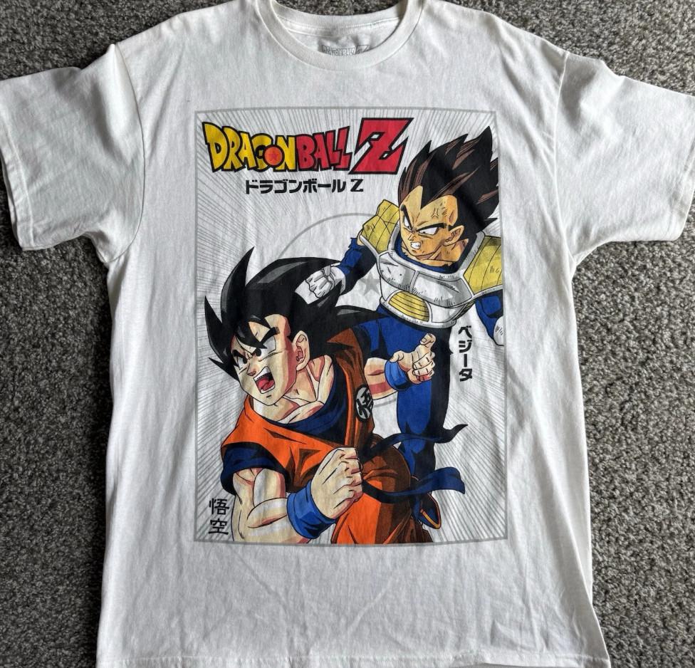 

NEW HOT!!! Dragon Ball Z Goku vs Vegeta Anime Graphic T-Shirt 4XL