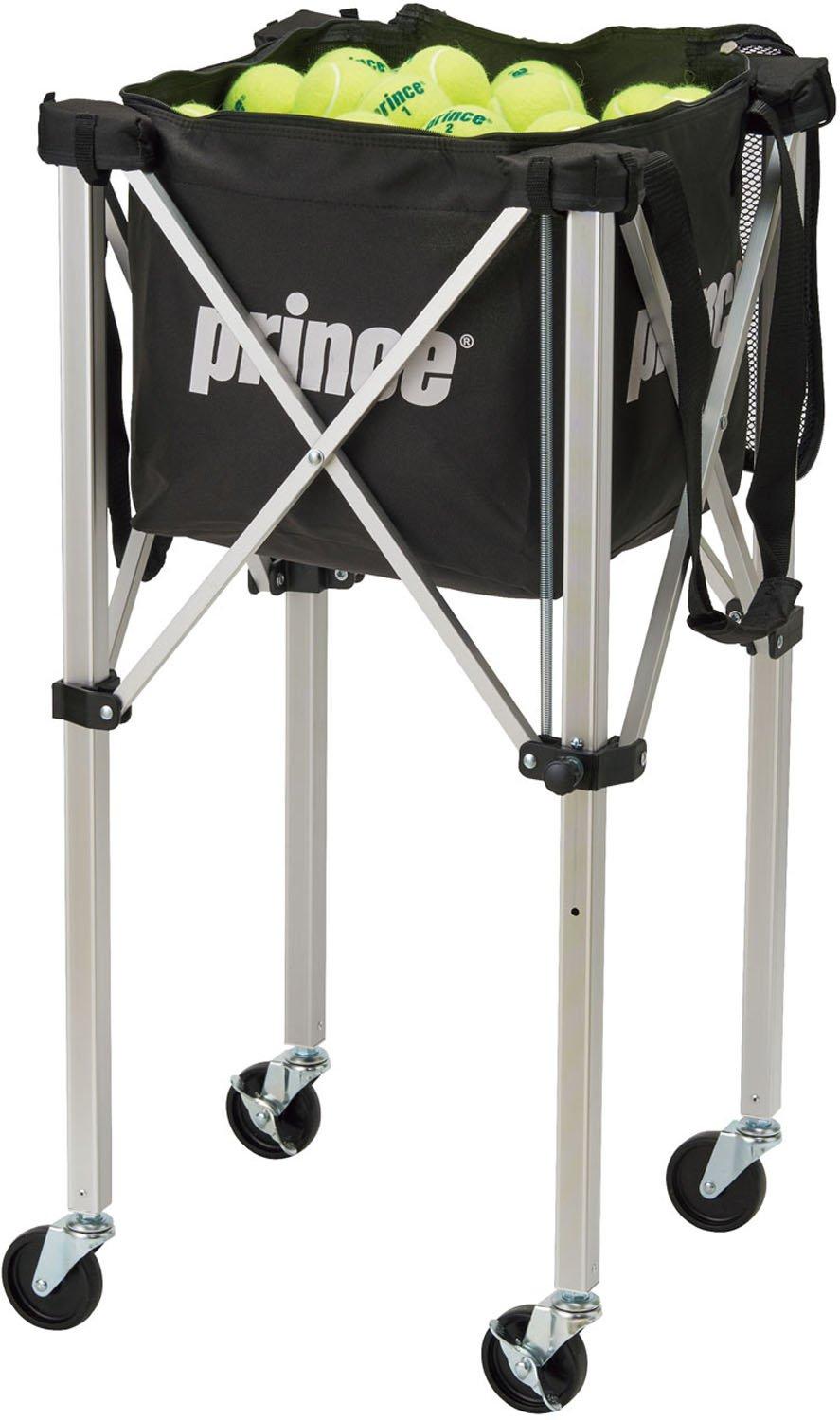 

Prince Tennis Ball Basket with Lock Pin Casters PL064 Black (165) чёрный