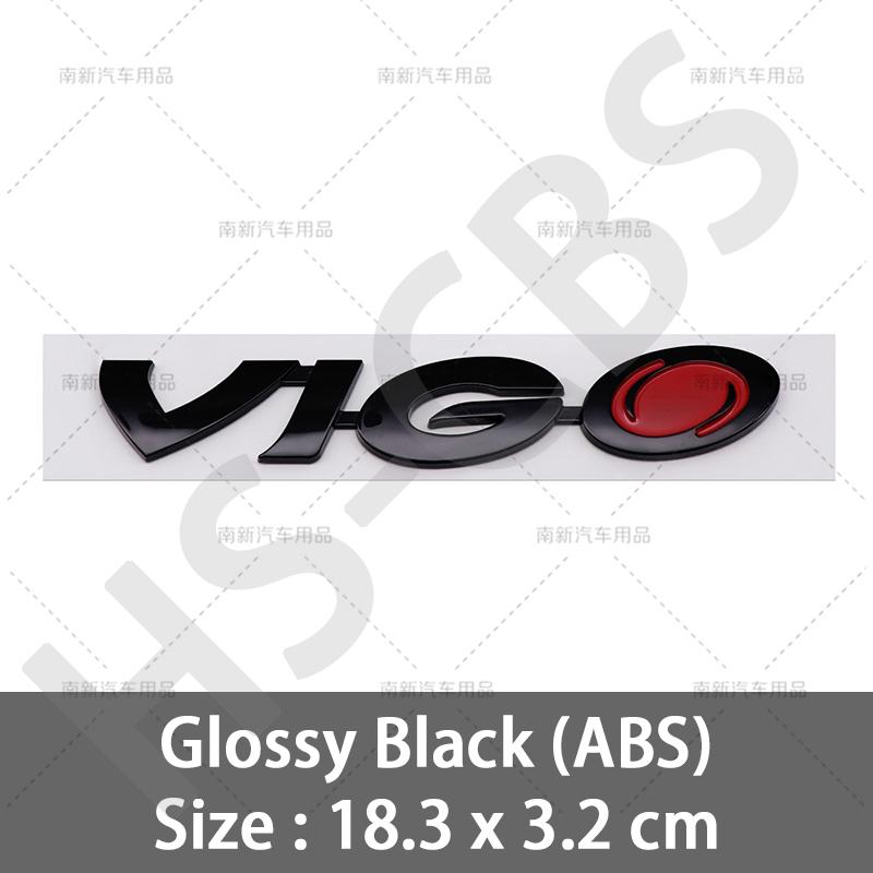 1Pc 3D ABS VIGO Emblem Rear Trunk Logo Car Letter Sticker HILUX Tailgate Trunk Decal Badge Auto Body Decorative Accessories