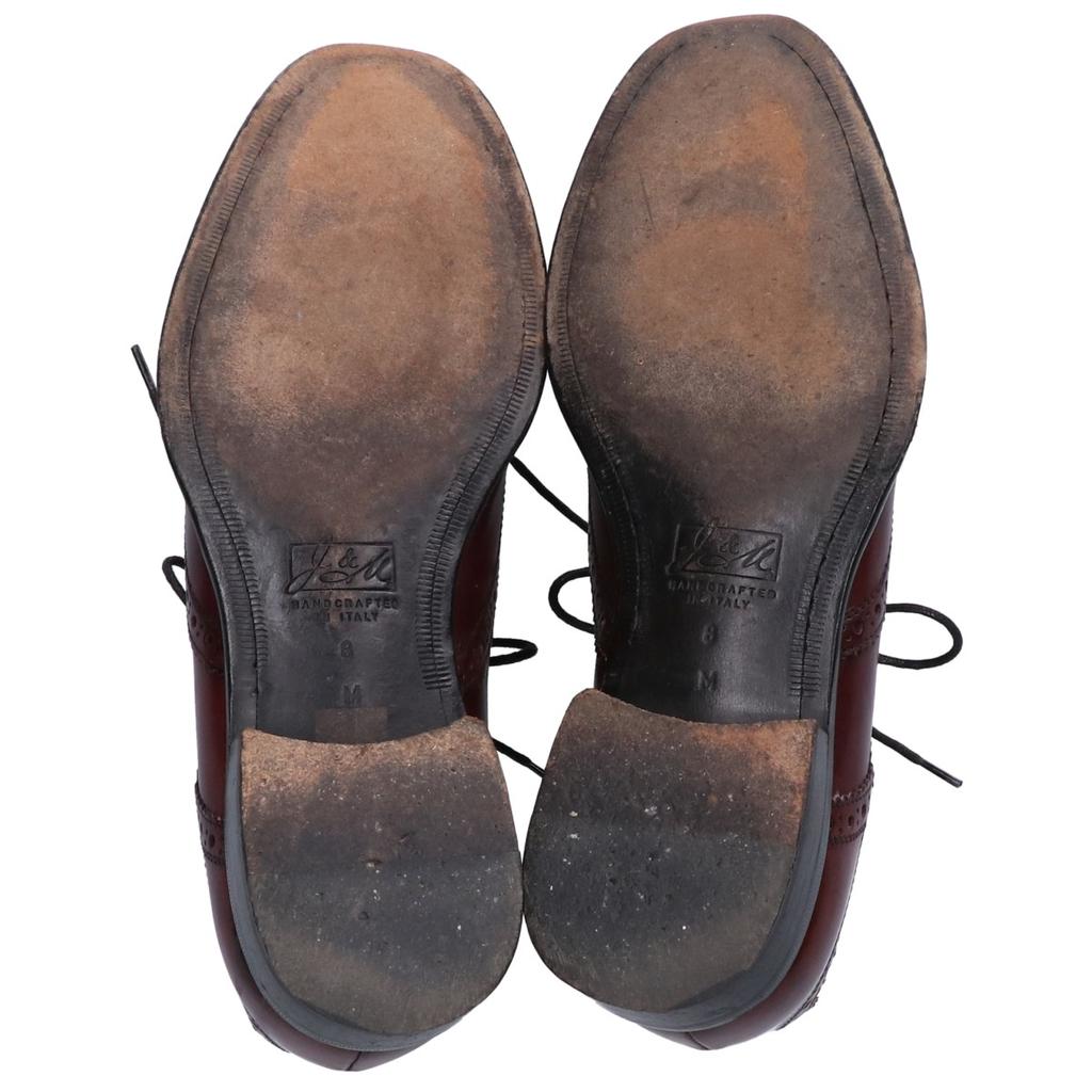 JOHNSTON&MURPHY  Wing tip shoes shoes 8 BrownUsed