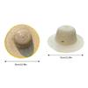 Cappello a visiera con tesa larga per bambina bambino unisex uncinetto paglia naturale cappello da contadino per bambini cappello Panama cappello a visiera per bambini