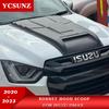 Matte Black Bonnet Scoop Hood Cover For ISUZU Dmax D-max V-Cross 2020 2021 2022  Pickup Truck Car Accessories