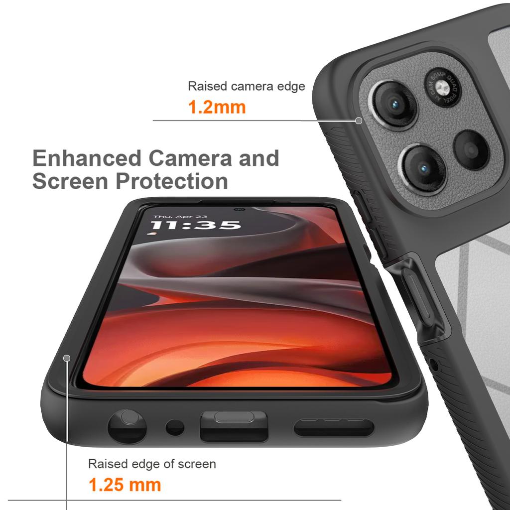 For Motorola Moto G56 5G Case Anti Drop 2 In 1 PC+TPU Phone Cover