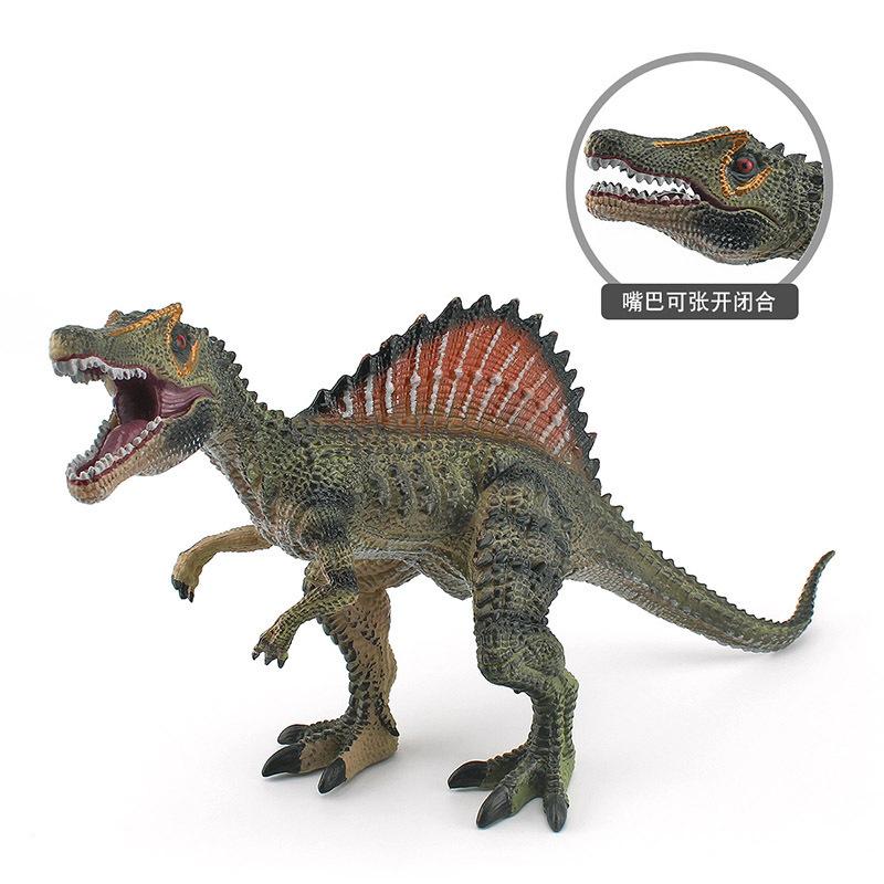 Dinosaur Detailed Spinosaurus Model In Green And Red Excellent For Decor Home