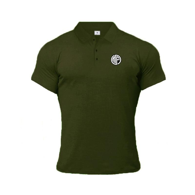 Muscleguys Sommer Ny Revers Kort Erm Herre Business Pustende Kul Poloskjorte