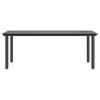 7 Piece Black Poly Rattan Outdoor Dining Set