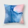 Inky Blue Marble Print Pattern Cushion Cover Home Living Room Sofa Decoration Square Polyester Throw Pillow 45X45Cm
