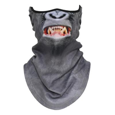 Masque de Ski pour le Cou Animal, Cache-cou, Cagoule, Cagoule, Halloween, Moto, (Gorille Enragé)