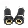 3.5MM Audio Jack 3.5 mm 3/4 Pin 3.5mm Audio Jack 3/4 Pole Stereo Gold Plated Connector With Nut PJ392A 3.5 mm Headphone Female