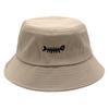 Neutral Fishbone Classic Embroidered Sun Protection Hat For Fashion Outdoor