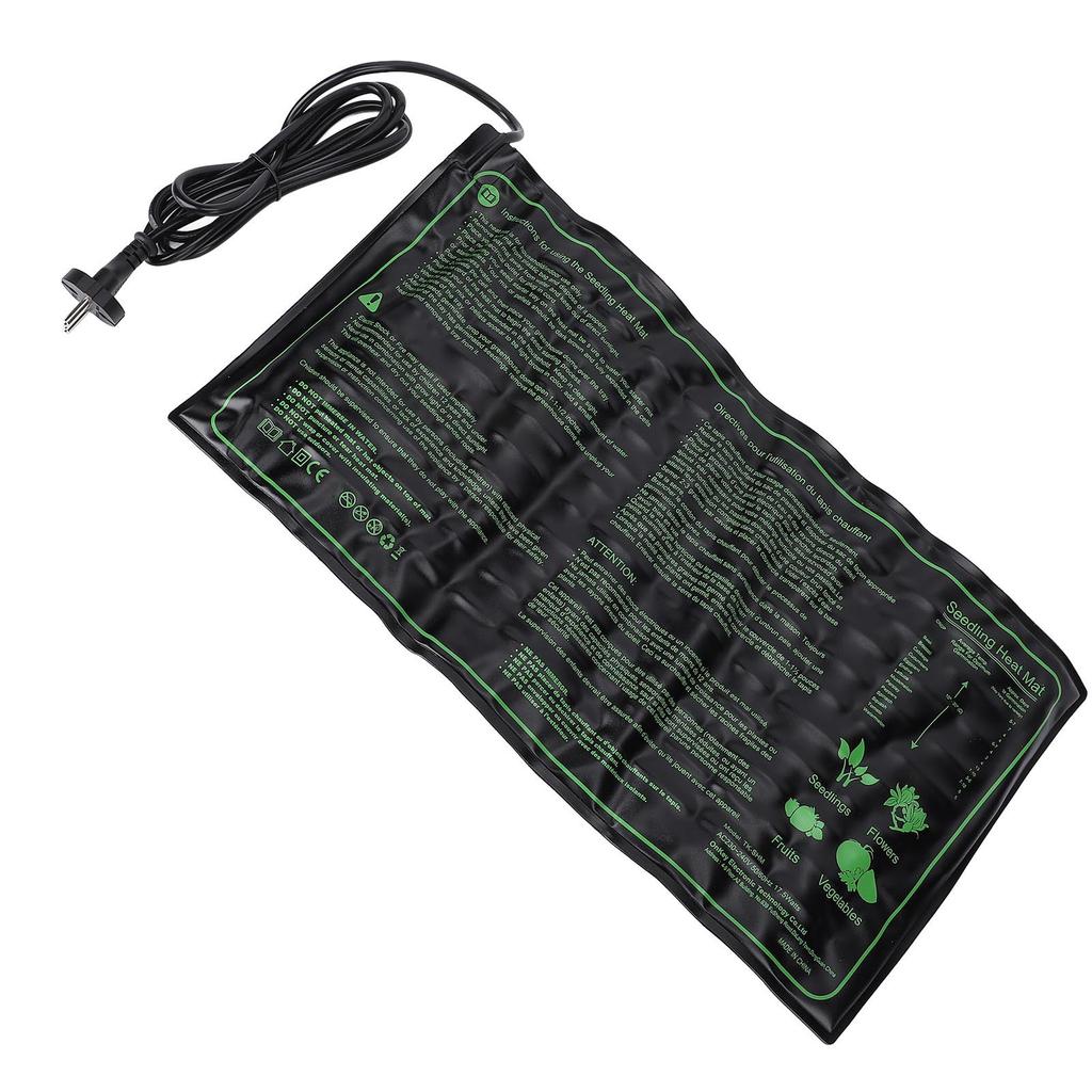 20x10in Seedling Heat Mat PU Water Proof Warm Hydroponic Plant Heating Pad Mat for Seed Germination