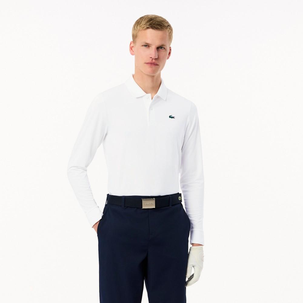 Lacoste Men's Golf Performance Long Sleeve Polo Shirt DH2615-55N800