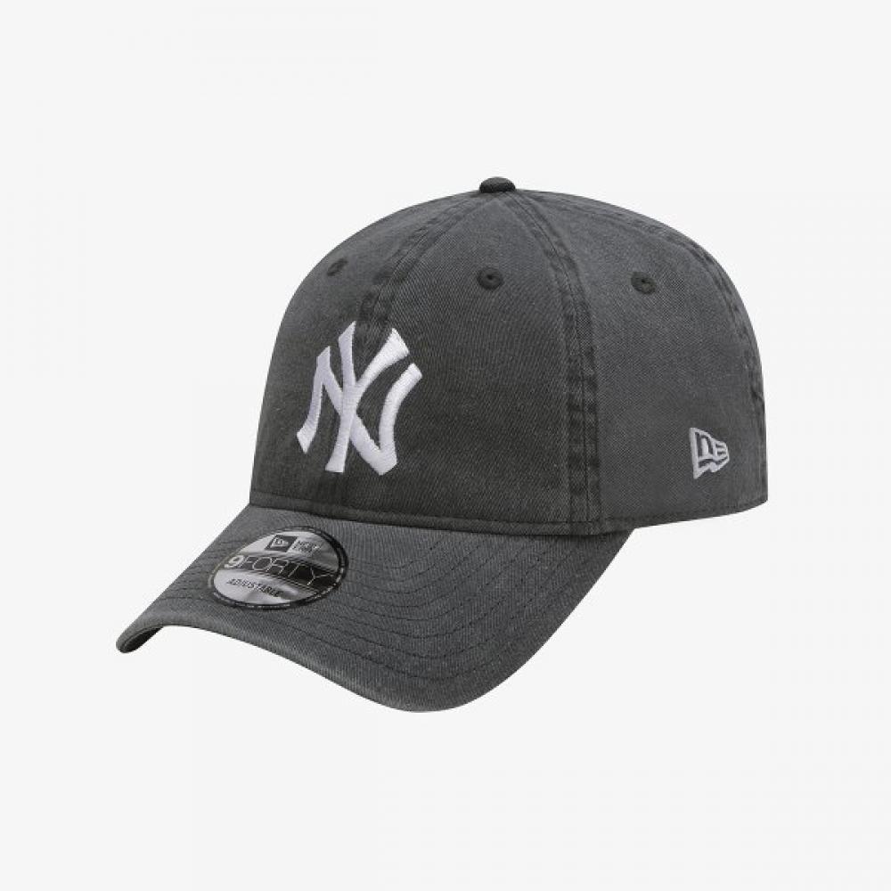 New Era New York Yankees Pigment Washed Unstructured Baseball Cap Black 15131653 BLACK/OSFM