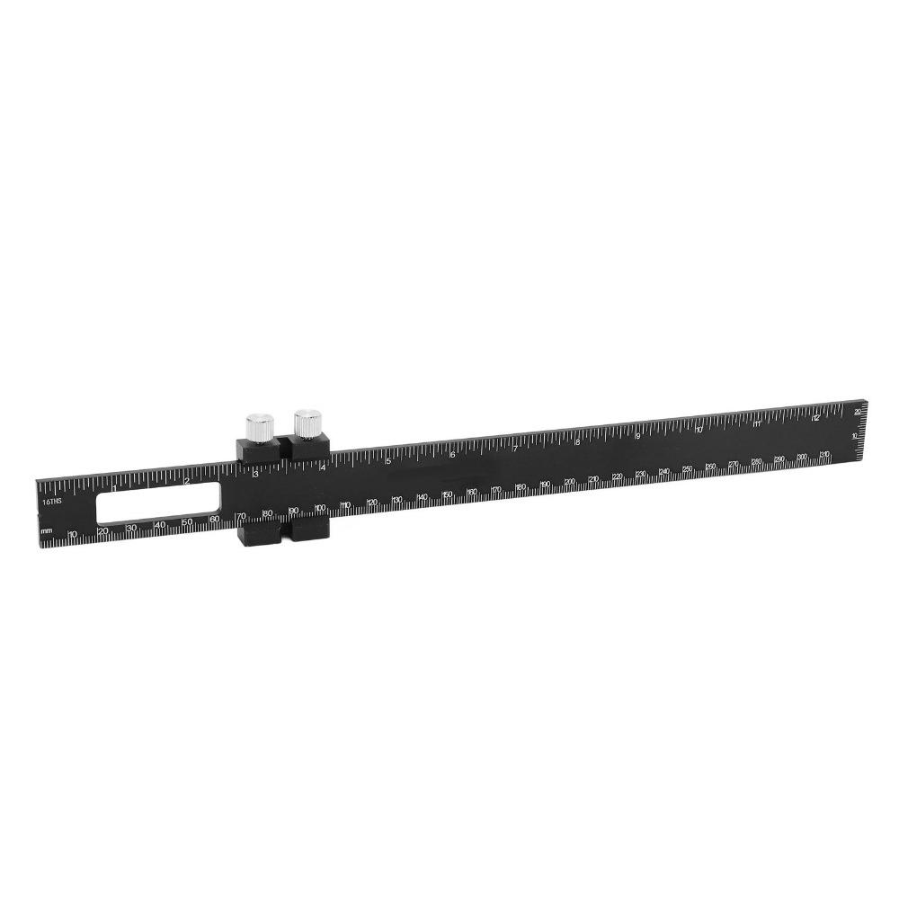 Metric Inch Scale Woodworking Marking Ruler Adjustable Slide Ruler For Engineer Carpenter