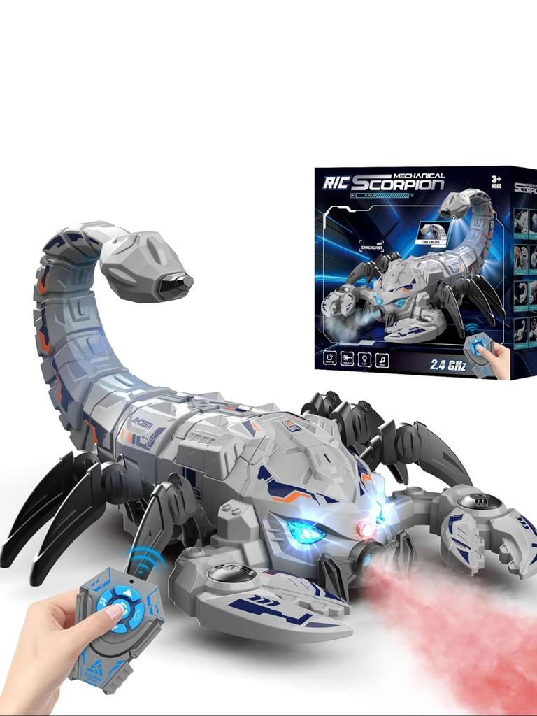 RC Scorpion Toy Music Function 2.4GHz White, Interference-Free Control, Family Fun Gathering