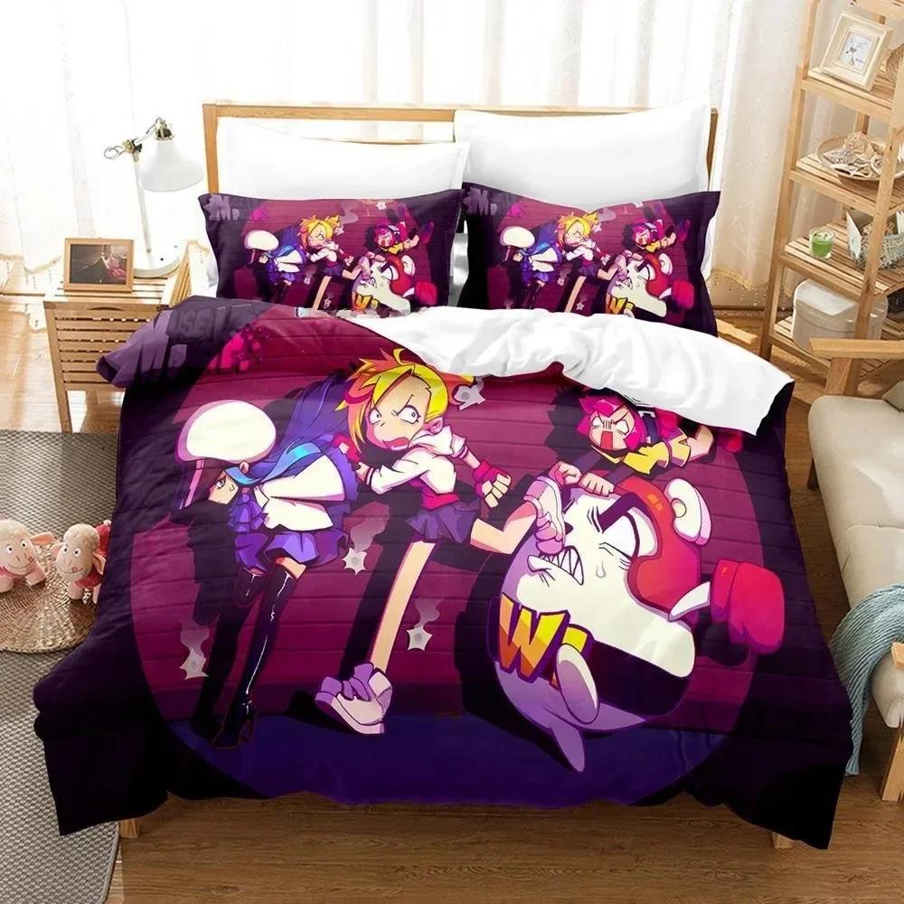 Fashion Music Game Muse Dash Beding Set Printed Bed Linen Set With Pilowcase Soft Duvet Cover Soft Single Double Quen Super King-Sized Dimensionsd