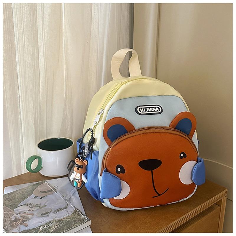 The new schoolbag is high-value, fresh and sweet, cute cartoon bear backpack, grade 1-3 student lightweight travel backpack.