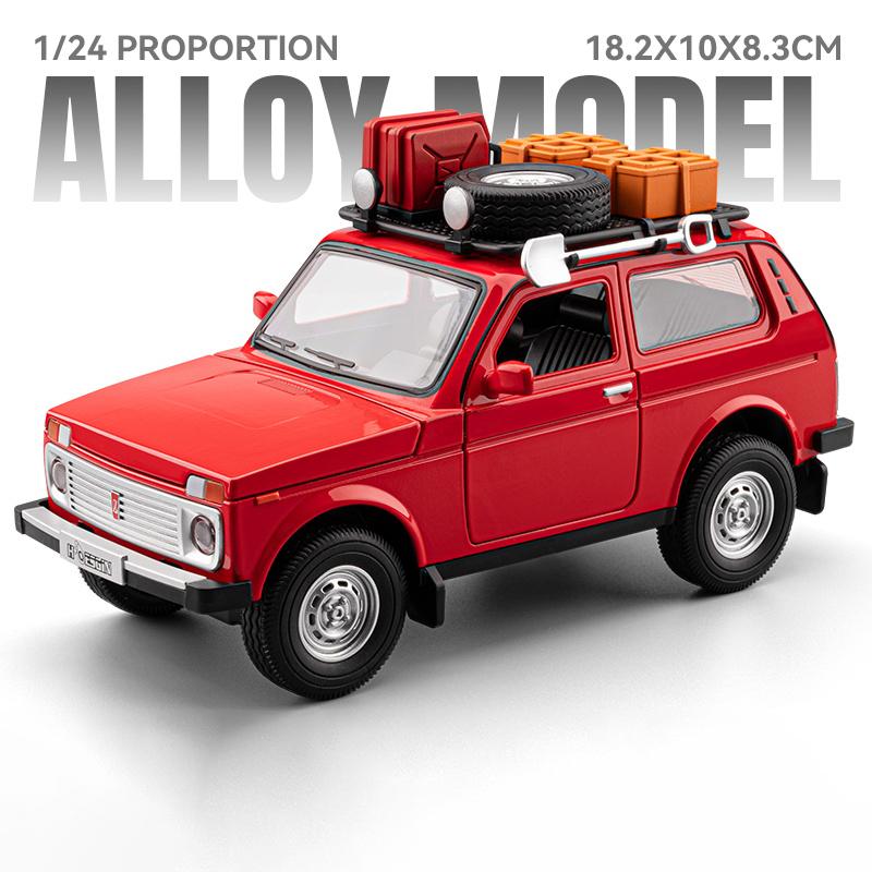 

1:24 Russian LADA NIVA WILD VERSION Off Road Vehicle Alloy Metal Diecast Model Car Home Decoration & Collectibles Hobby Display красный