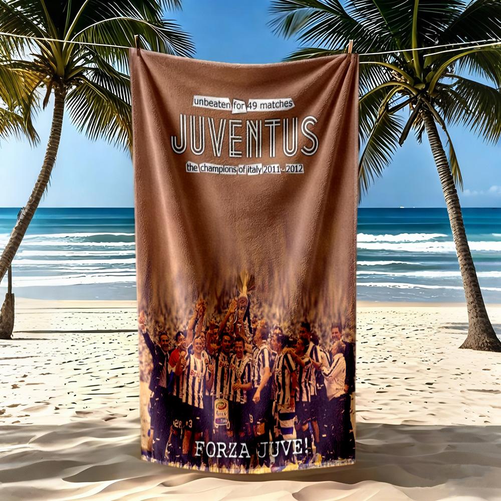 Juventus Beach Towel Super Soft Microfiber Quickdry Fabric Comfortable Lightweight Perfect For Traveling Yoga Camping And Swimming