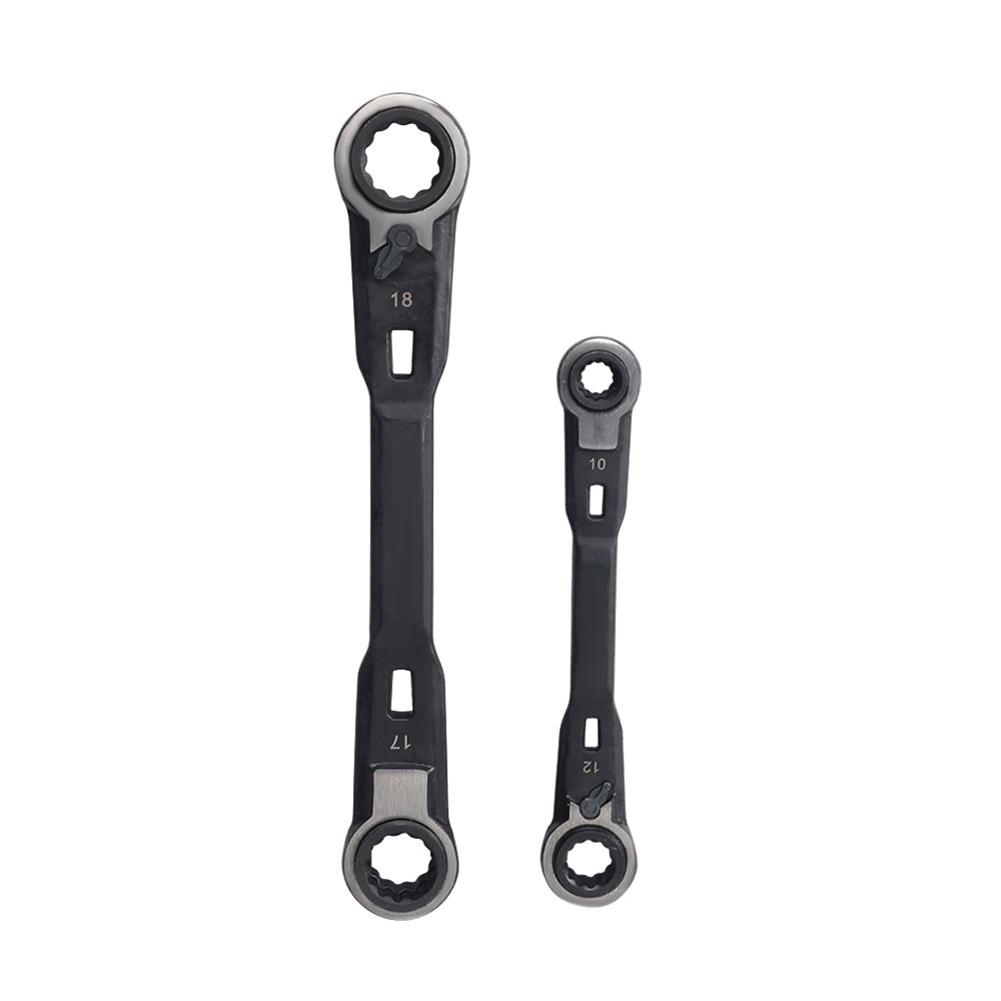 Double-ended Wrench Multi-functional Wrench Metal Material 4 In 1 Ratcheting Tool