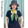 VICTORIA&VERA V826ZS01 Mulberry Silk Printed Scarf