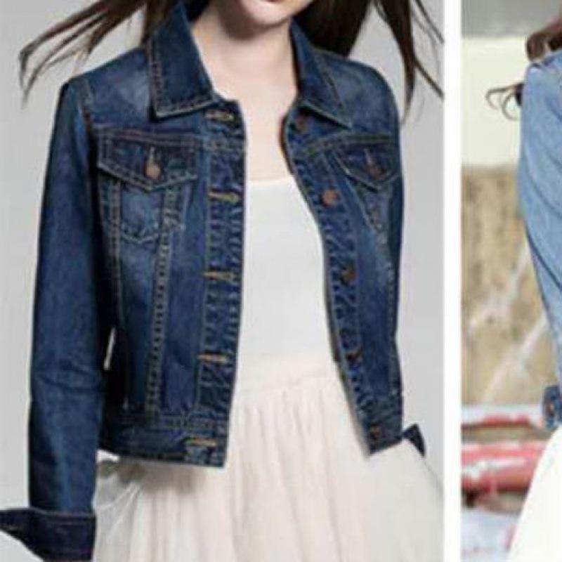 2020 Autumn Women's Slim Fit Korean Style Denim Jacket, Long Sleeve Versatile Top