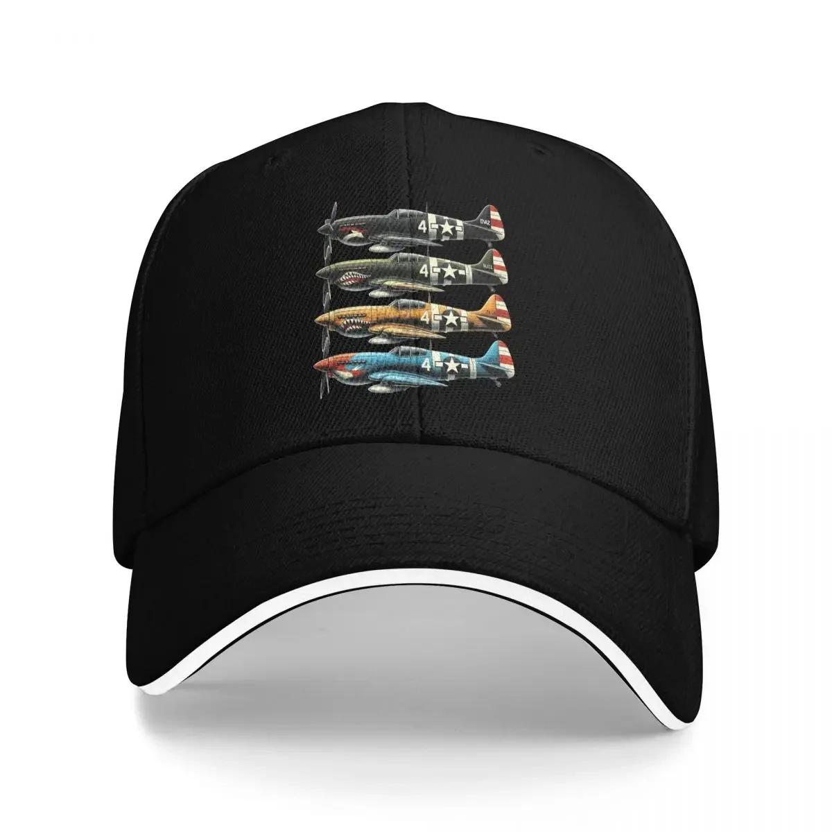 WW2 Planes P40 Warhawk Nose Outdoor Adventures Golf Hat Baseball Cap Men s Baseball Cap One Size