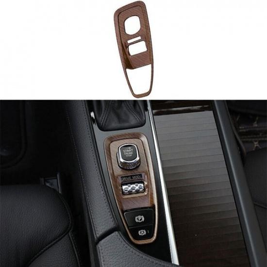 For Volvo XC90 2016 2017- Wood Grain Electronic Handbrake Cover Trim 1PCS