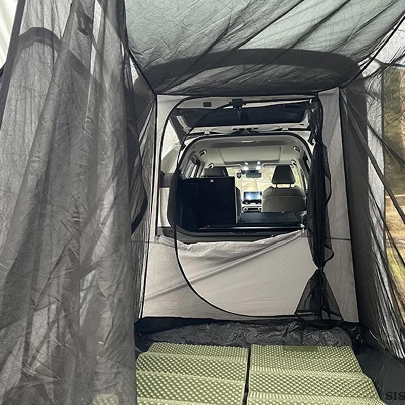 Portable Camping Car Tent Waterproof Inflatable SUV Tents PU2000 Car Tail Tent For 3-4 People Auto Outdoor Accessories