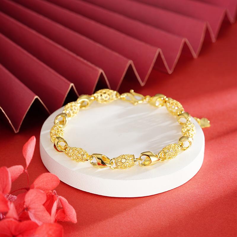 Retro Ethnic Style Exquisite Bracelet for Women, Temperament, Wealth and Versatile Bracelet One Size(16-22CM)