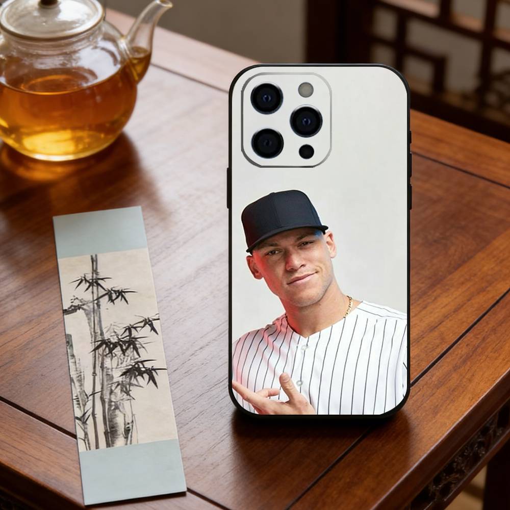 Aaron Judge Phone Case For iPhone 17, 16,15,14,13,12,11 Plus,Pro Max, Others Soft Black Cover