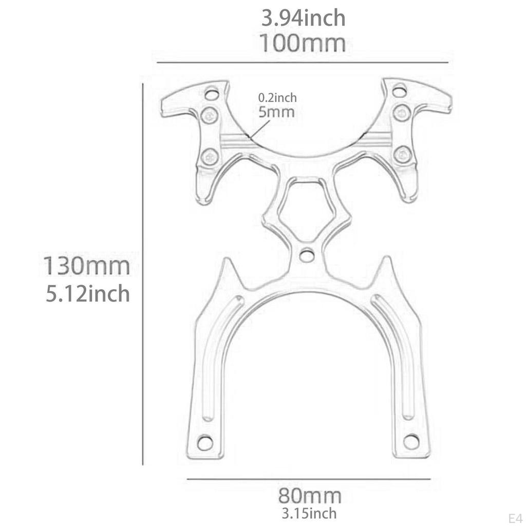 RC Radio Transmitter Bracket Controller Holder Aluminum Alloy Easy to Install Parts Metal Stable