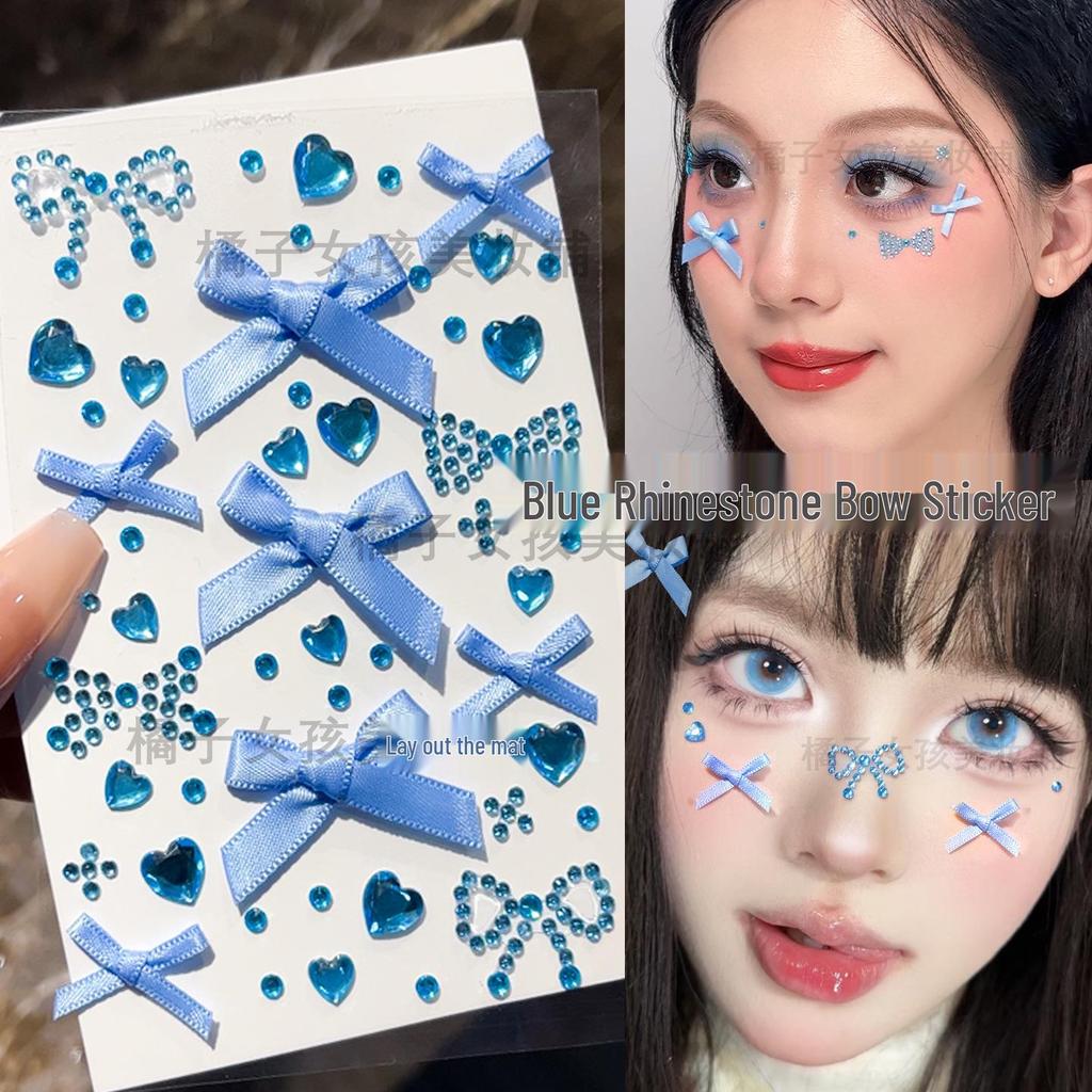 Dopamine Makeup Heart Stickers: Colorful Face & Nail Decorations for Festivals
