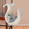 Hanging Radiator Bed for Cats and Small Dogs Plush Basket with Metal Frame Offering Warmth and Relaxation Indoors