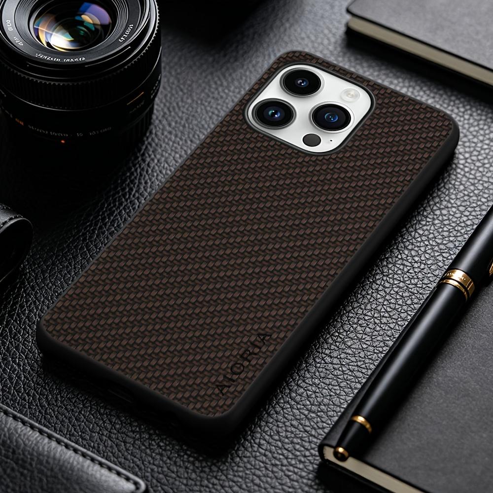 Phone Case: New Fashion Phone Case for iPhone 15 14 13 Pro Max Plus Business Casual Faux Synthetic Leather Phone Cover