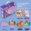 Dinosaur Farm Transportation Animal Theme Puzzle Toy Children