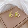 Necklace Earrings Set Light Luxury Full Of Diamonds Fruit Pearl Personality Temperament Banquet Earrings Item Group