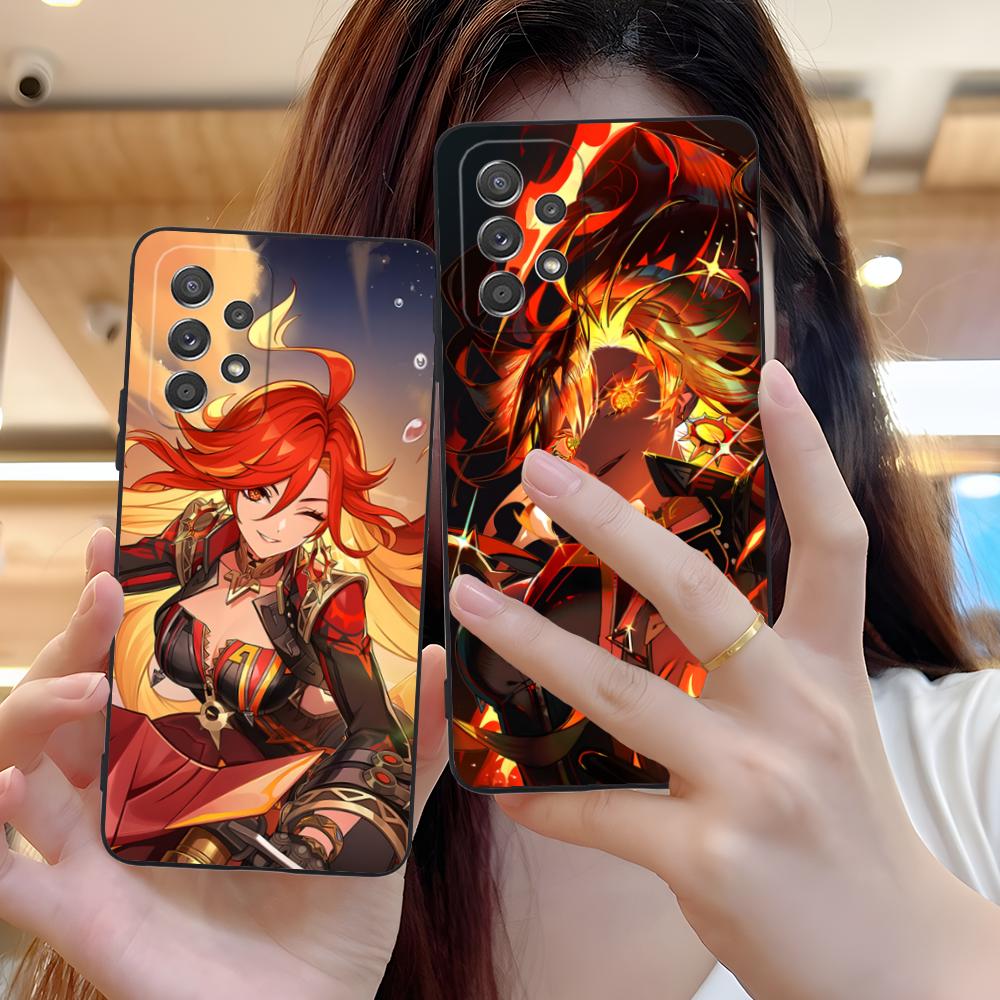 Game GI Mavuika Matte TPU Mobile Phone Case for Samsung Galaxy A56 55 54 53 52 51 36 35 34 23 16 15 5G Colorful Cover